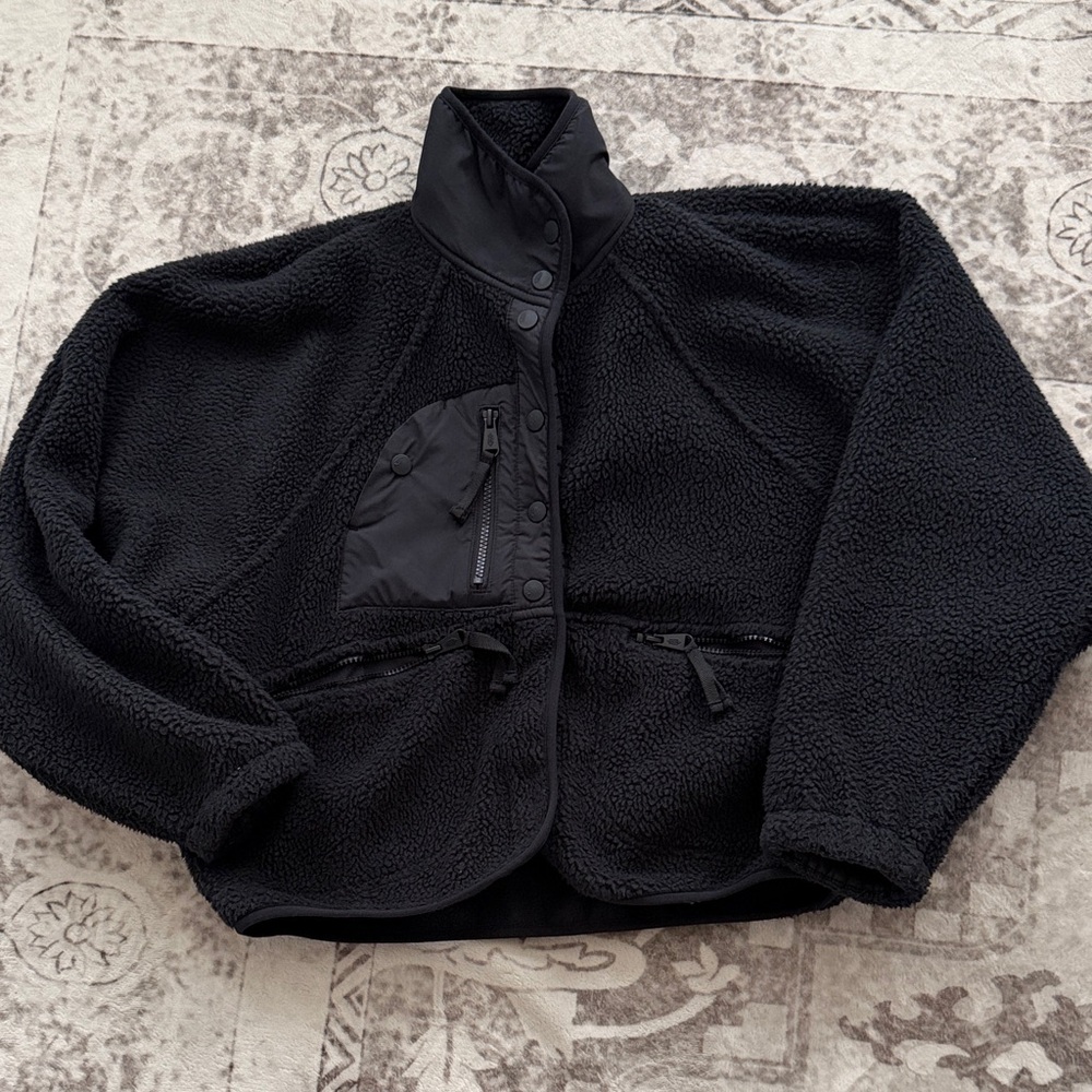FP Movement by Free People Black Fleece Jacket